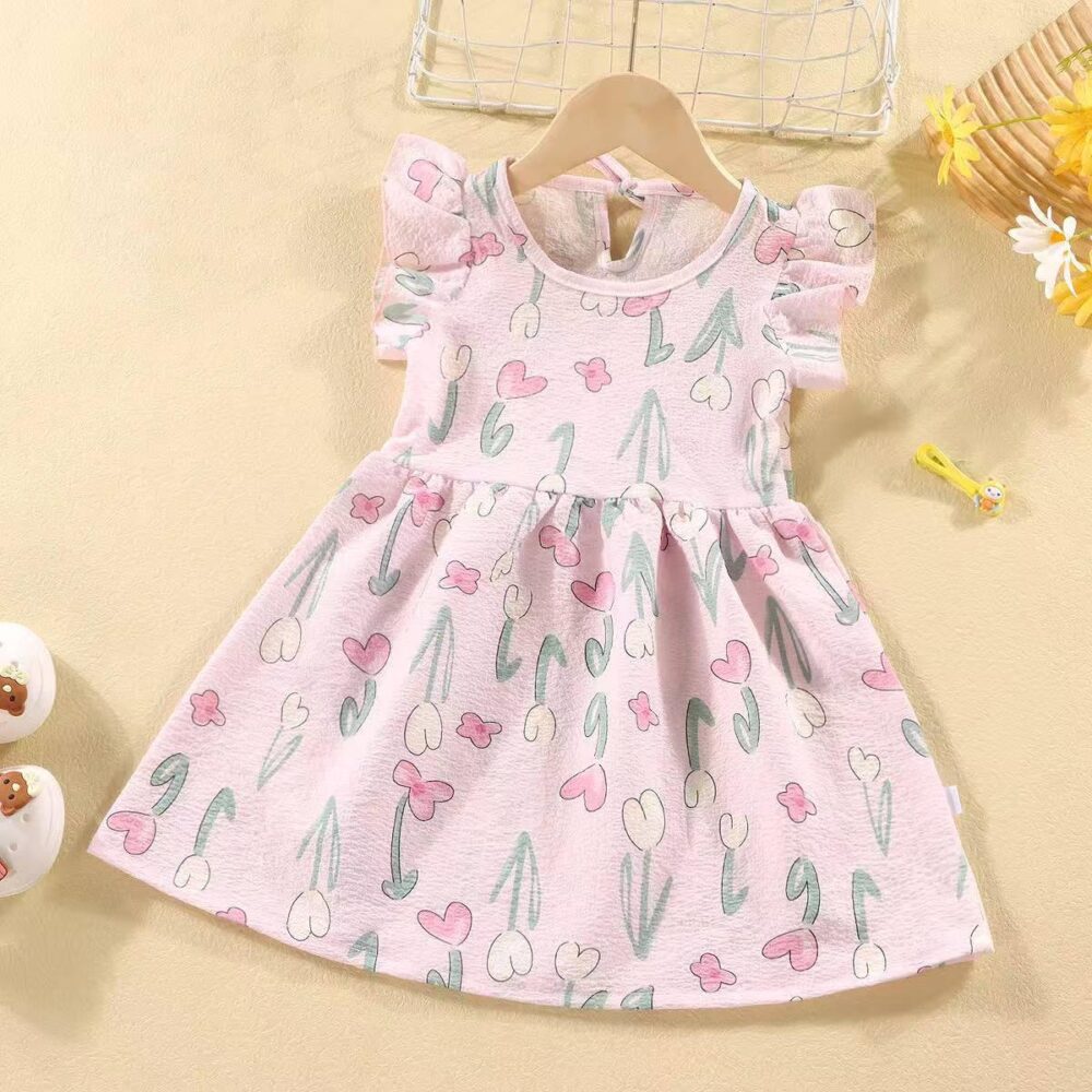 Girls Summer Crepe Cotton