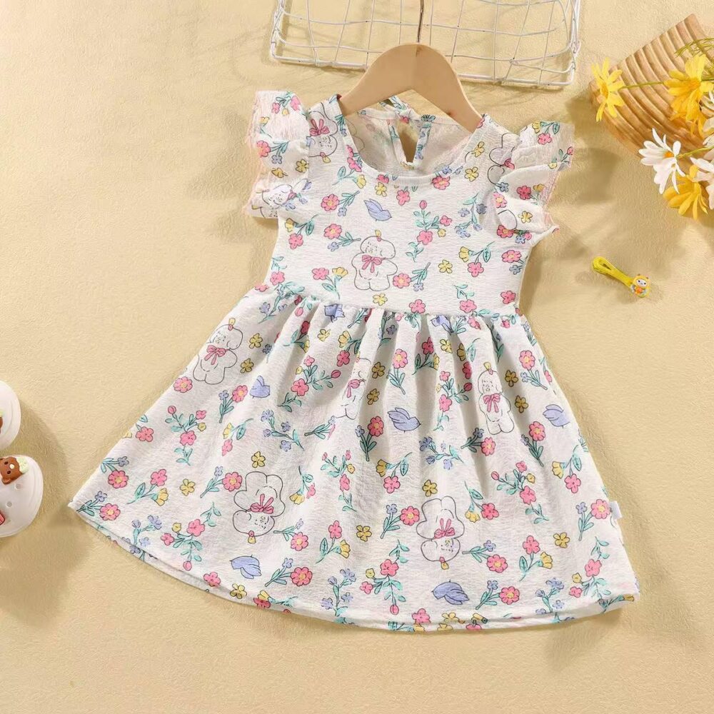 Girls Summer Crepe Cotton