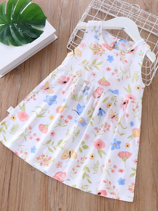 Girls Summer Viscose Dress - 1 Year - 2 Years