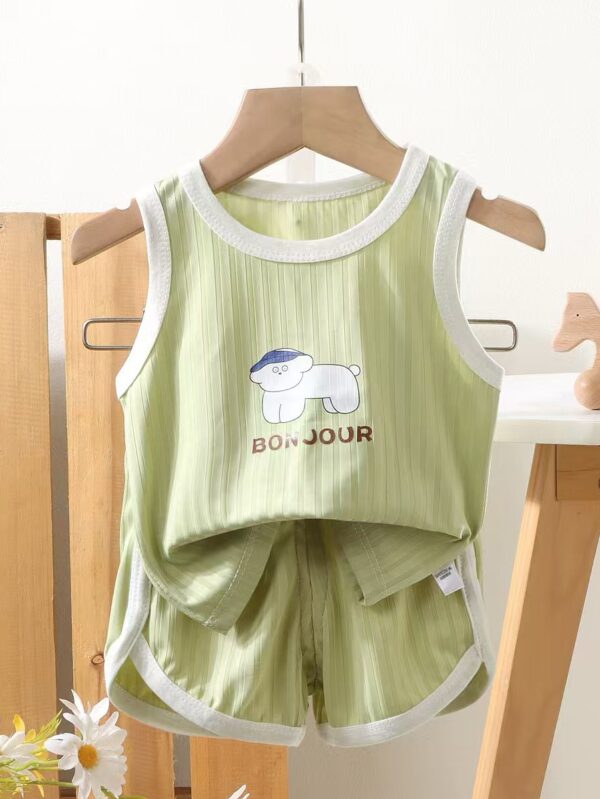 Unisex Summer Cotton Sleeveless Set - 5 Years - 6 Years