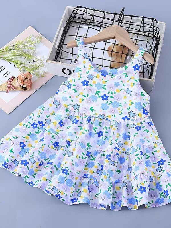 Girls Summer Viscose Dress - 4 Years - 5 Years