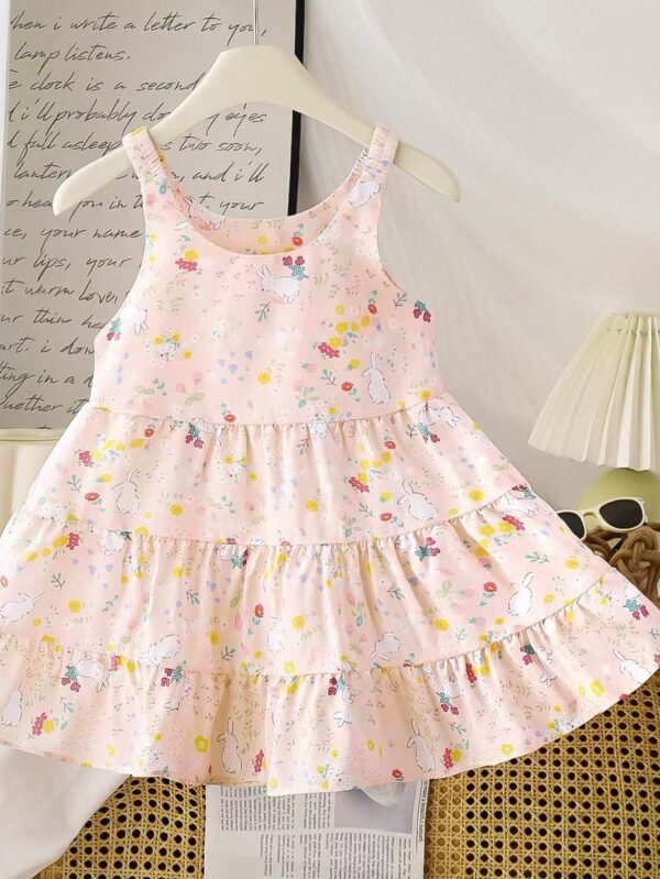 Girls Summer Viscose Dress - 1 Year - 2 Years