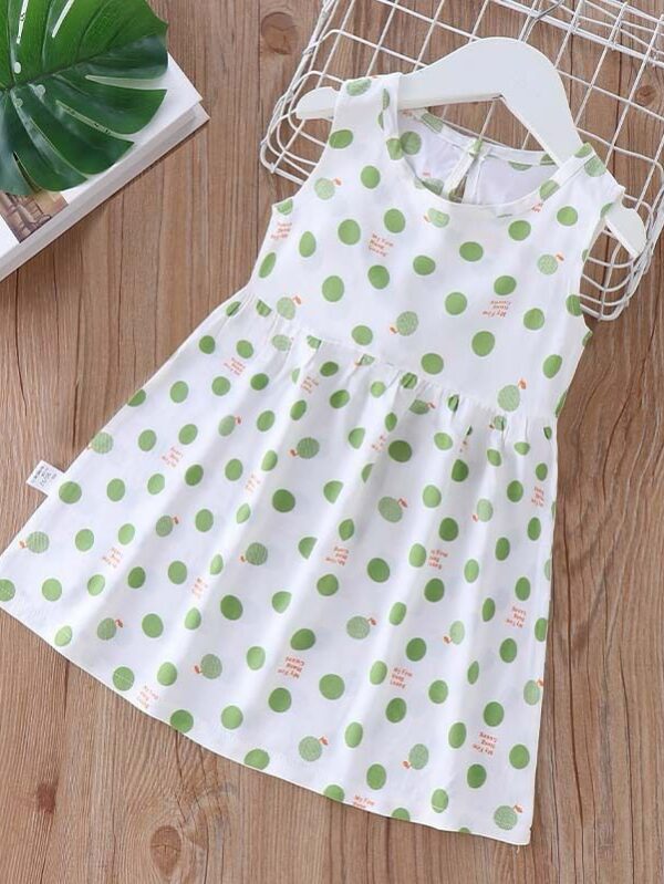 Girls Summer Viscose Dress - 3 Years - 4 Years