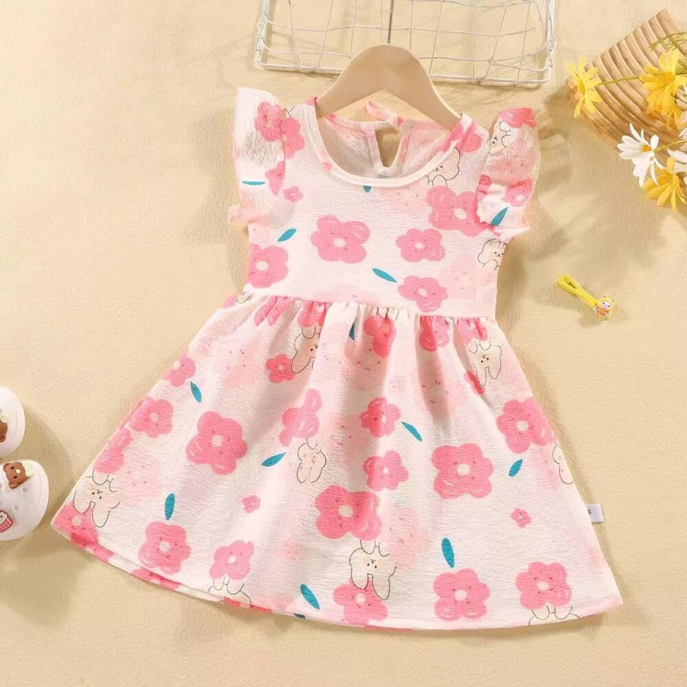 Girls Summer Crepe Cotton