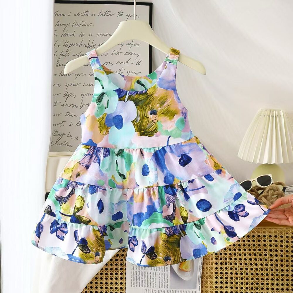 Girls Summer Viscose Dress