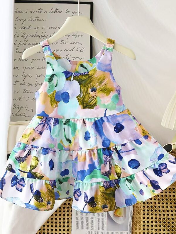 Girls Summer Viscose Dress - 3 Years - 4 Years