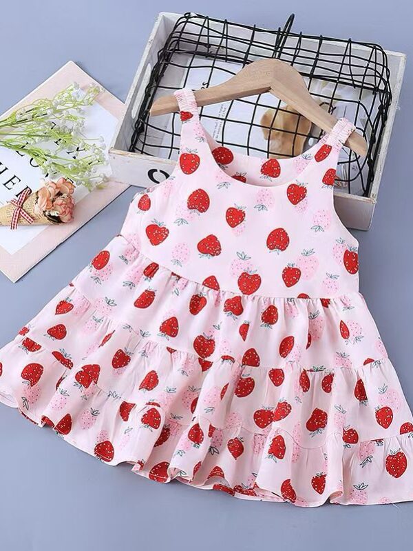 Girls Summer Viscose Dress - 3 Years - 4 Years