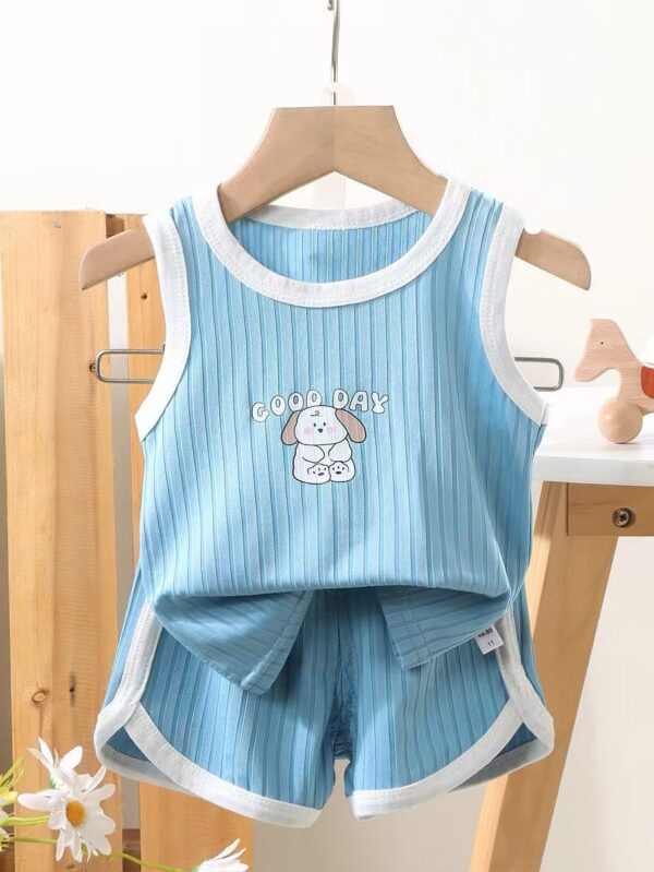 Unisex Summer Cotton Sleeveless Set - 1 Year - 2 Years