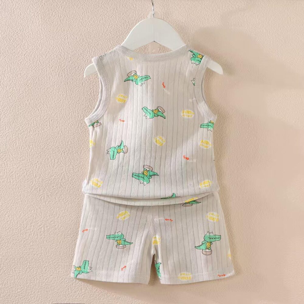 Unisex Combed cotton sleeveless Set