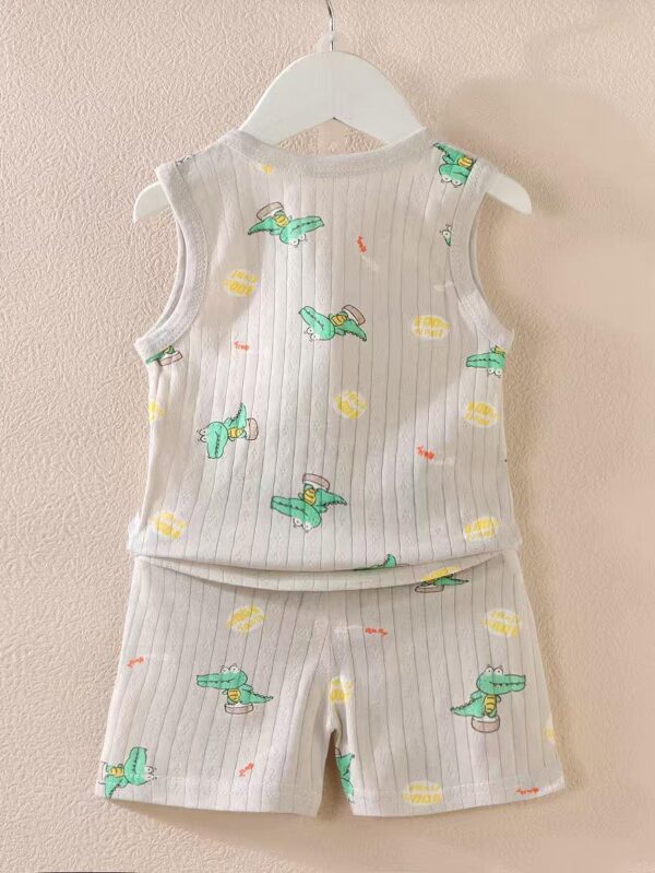 Unisex Combed cotton sleeveless Set - 1 Year - 2 Years