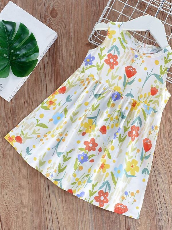 Girls Summer Viscose Dress - 5 Years - 6 Years