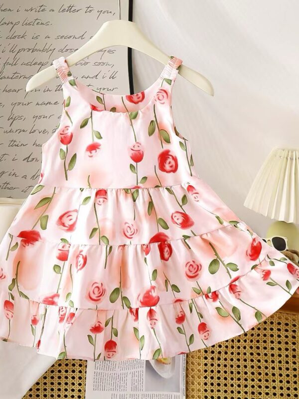 Girls Summer Viscose Dress - 1 Year - 2 Years