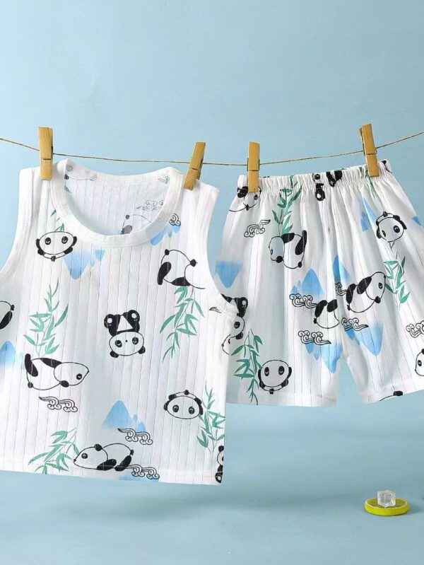 Unisex Combed cotton sleeveless Set - 1 Year - 2 Years