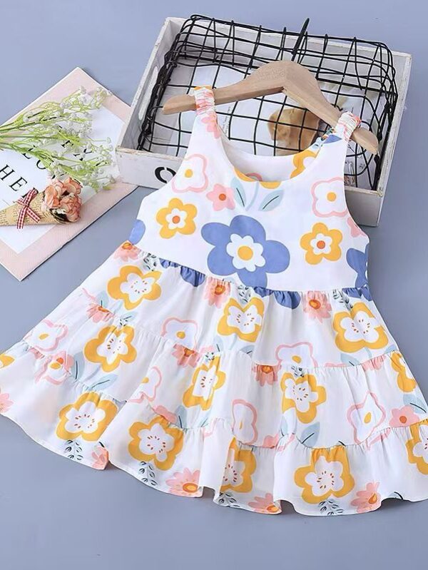 Girls Summer Viscose Dress - 3 Years - 4 Years