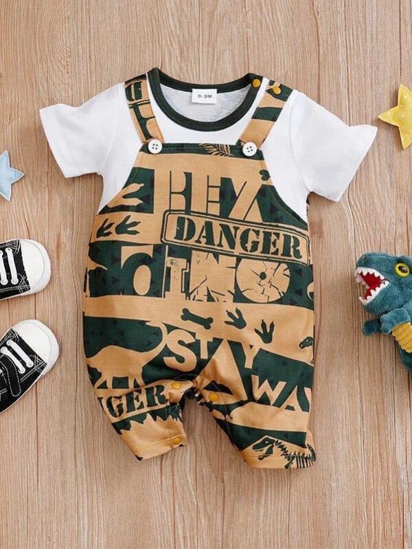 Boys Fancy Romper - 6 Months - 9 Months