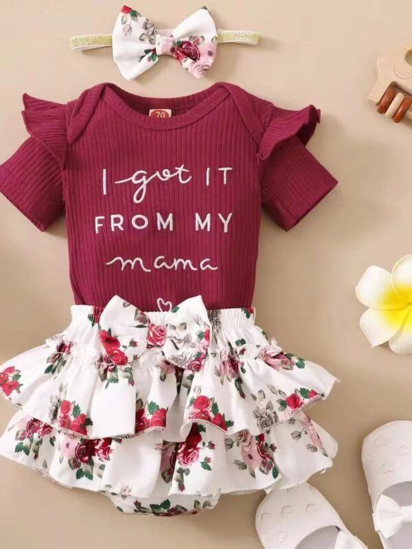 Girls Romper Set - 6 Months - 9 Months