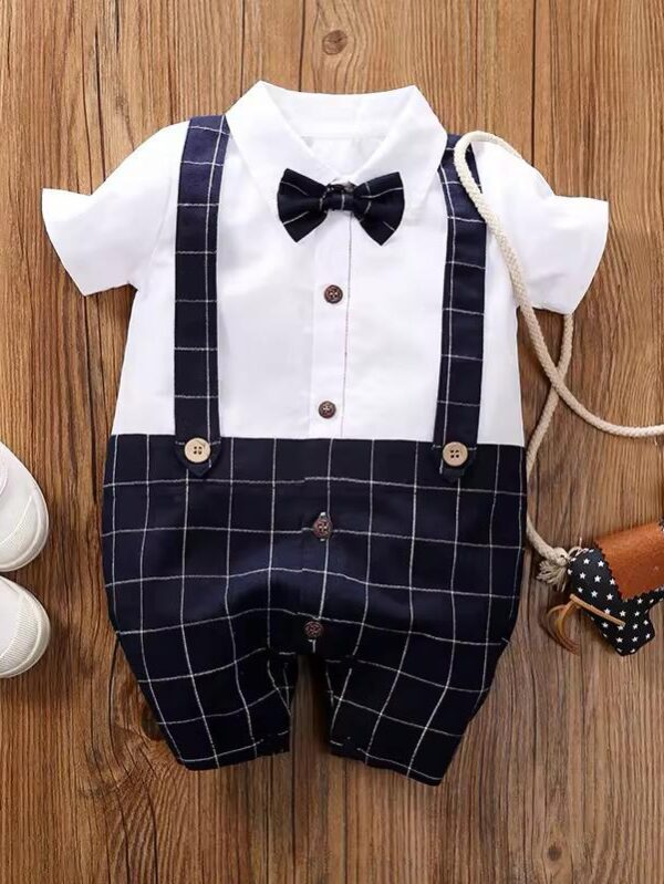 Boys Summer Fancy Romper - 3 Months - 6 Months