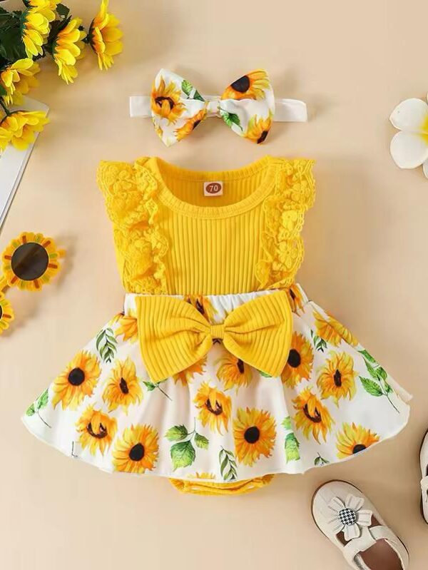 Girls Fancy Romper - 6 Months - 9 Months
