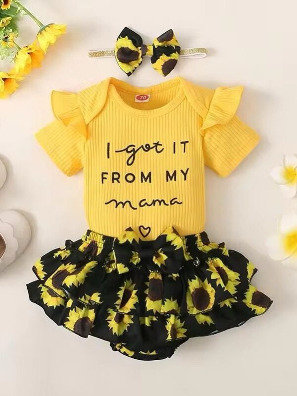 Girls Romper Set - 6 Months - 9 Months
