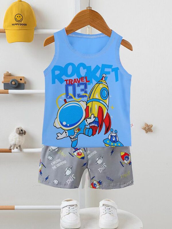Boys Cotton Tshirt Set - 5 Years - 6 Years
